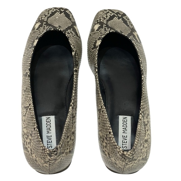 🔥SALE🔥STEVE MADDEN DELIAH SNAKE SKIN BALLET FLATS SZ 9 M - Picture 5 of 15